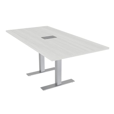 Skutchi Designs 35.5 in W, 71.5 in L, 29 in H, Engineered Wood Top, White HAR-REC-36x72-T-ELEC-WHCYPRESS